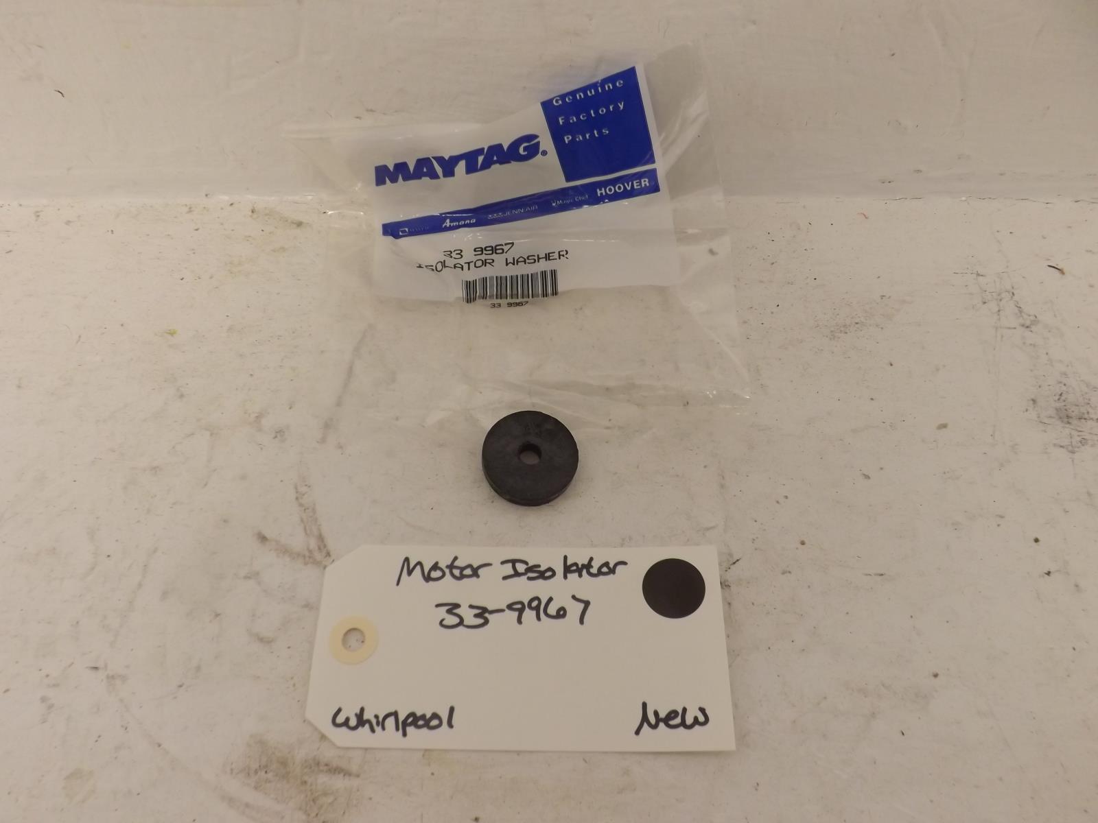 Whirlpool Washer 33-9967 Motor Isolator New OEM Whirlpool Washer 33-9967 Motor Isolator New OEM